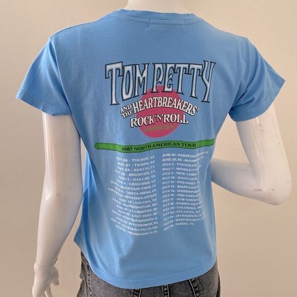 Daydreamer LA Tom Petty & The Heartbreakers Rock N Roll Caravan Tee Vintage Blue - Picture 2 of 7